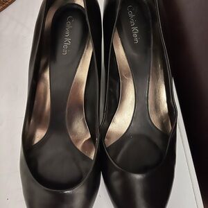 Calvin Klein Wedge Leather Shoes 8.5